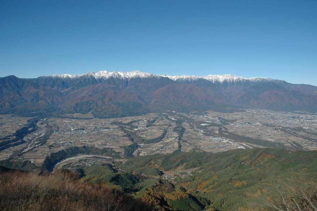中川村陣馬形山からの眺望